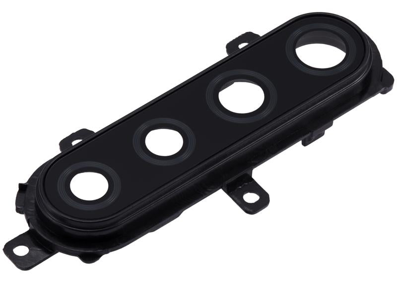 Lente de camara trasera con soporte para Samsung Galaxy A21 (A215 / 2020) (Negro)