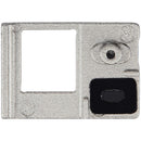 Flash Light y Power Flex Bracket negro para iPhone 16E con rejilla de micrófono, pieza de repuesto.