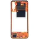 Tapa intermedia naranja original Samsung Galaxy A50 (A505) Service Pack para reparación de chasis y carcasa.