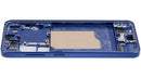 Pantalla OLED azul marino con marco para Samsung Galaxy S25 5G, repuesto SM-S931B/U, ideal para reparación de display.