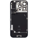 Tapa trasera con placa de acero con carga inalambrica NFC MagSafe y flex de linterna compatible para iPhone 16 Pro (original) (Titanio del Desierto)