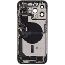 Tapa trasera usada Deep Purple para iPhone 14 Pro Max con puerto de carga flex y piezas pequeñas.