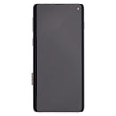 Pantalla OLED Samsung Galaxy S10 Prism White con marco, repuesto para reparación display o pantalla rota.