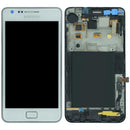 Pantalla original blanca para Samsung Galaxy S2 Plus, repuesto para reparación de display roto.