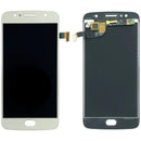 Pantalla LCD original Motorola Moto G5s XT1793 dorada, con display y digitalizador para reparación.