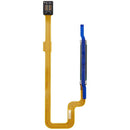 Lector de huella dactilar plateado cromado con cable flex para Xiaomi Redmi 10 5G (M2103K19G).