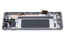 Pantalla OLED blanca Prism con marco para Samsung Galaxy S10 Plus, repuesto Aftermarket Plus para SM-G975F.