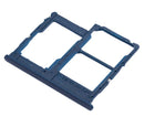 Reemplazo de bandeja doble SIM azul para Samsung Galaxy A01 Core disponible en Guatemala.