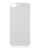 Tapa trasera con adhesivo 3M para iPhone 8 Plus (Sin logo / Hueco grande para camara) (Plata)