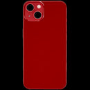 Tapa trasera roja para iPhone 13 con puerto de carga y pequeñas piezas, usada OEM Pull Grade B.