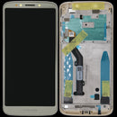 Pantalla con marco Motorola Moto G6 Play (XT1922 / 2018) / G6 Forge (XT1922-6 / XT1922-7 / XT1922-9 / 2018) (US Version) original (Negro)