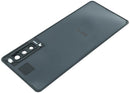 Tapa trasera original de cristal Sony Xperia 10 II negra, repuesto para reparación.