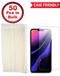 Vidrio templado transparente para iPhone 13 Mini en pack de 50 unidades, ideal para mayoristas en Guatemala.