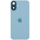 Tapa trasera original iPhone 16 Plus color Teal, con logo Apple, compatible con MagSafe y NFC.