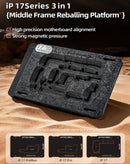 Plataforma QianLi 3 en 1 para reballing de marco medio en iPhone 17, Air, 17P y 17PM.