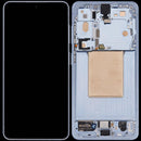 Pantalla OLED refurbished Sky Blue para Samsung Galaxy S26 5G, con marco, ideal para cambio o reparación de display roto.