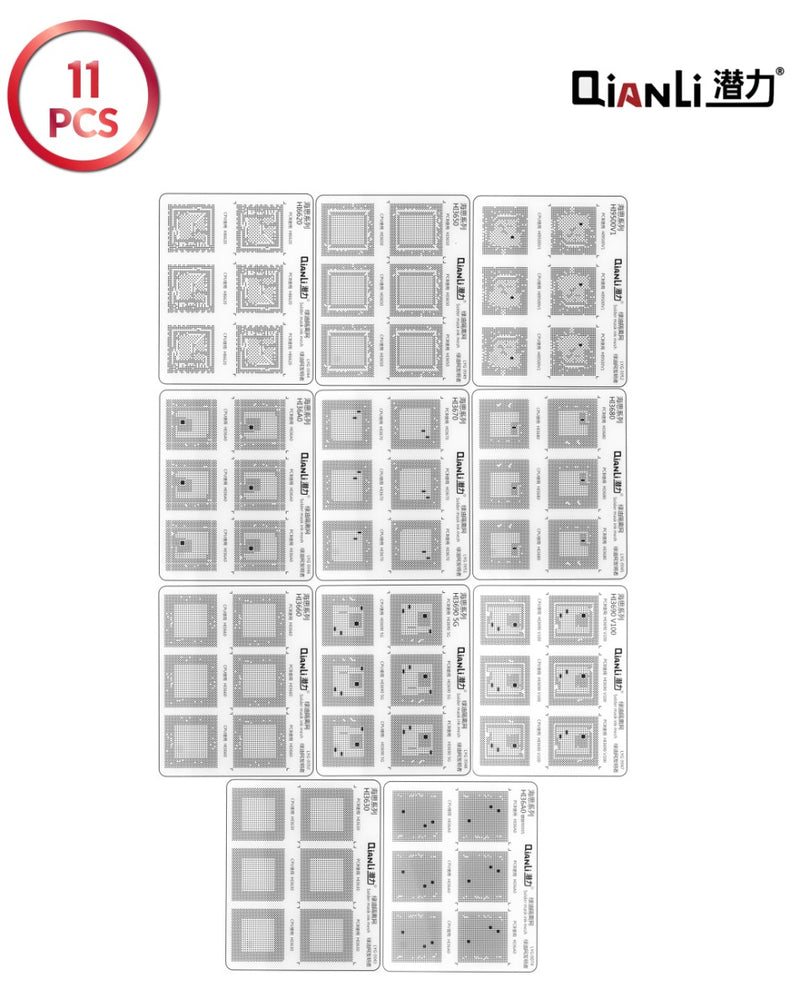 Encuentra almohadillas de soldadura QianLi HiSilicon Series en Guatemala para reparaciones de componentes electrónicos de alta calidad.