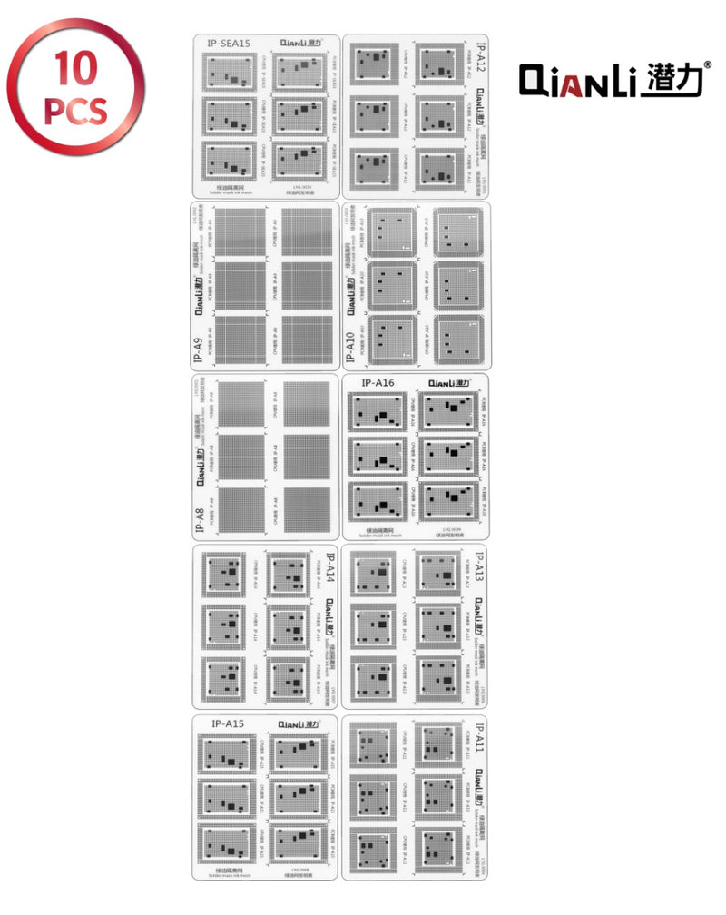 Compra la Almohadilla de máscara de soldadura QianLi para iPhone en Guatemala, ideal para reparaciones en talleres especializados y mayoristas.