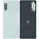 Tapa trasera de cristal blanca original Sony Xperia 10 III (XQ-BT52), repuesto A102SO, SO-52B, SOG04.