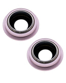 Lente para camara trasera con soporte y bisel para iPhone 13 / 13 Mini (Rosa) (Zafiro Real / Premium)