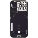 Encuentra tapa trasera con placa de acero para iPhone 16 Pro Max en Guatemala, mayorista de componentes iPhone con garantía y calidad OEM extraída.