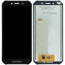 Pantalla LCD negra original Doogee S40 sin marco para reparación de display frontal.