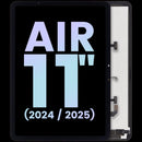 Pantalla LCD negra usada para iPad Air 11" (2024/2025) modelos A2903, A2904, A3267, A3270, lista para reparación.