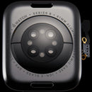 Tapa trasera de aluminio Space Black para Apple Watch Series 8 41mm, repuesto para reparación.