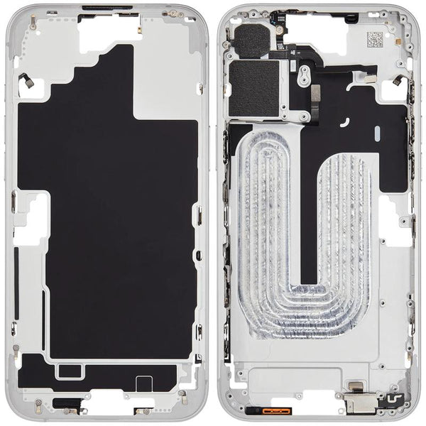 Compra tu chasis iPhone 16 Plus International Version con botón de encendido y volumen en Guatemala, ideal para reparaciones en talleres especializados.
