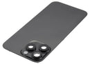Reparación de tapa trasera con placa de acero y flex de linterna para iPhone 16 Pro Max en Guatemala.
