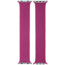 Correa trenzada Solo Loop magenta para Apple Watch, talla 6. Banda elástica compatible con cajas de 44mm, 45mm, 46mm y 49mm.