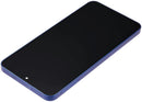 Pantalla OLED Samsung Galaxy S25 Plus 5G de 120Hz color azul marino con marco, pieza de repuesto.