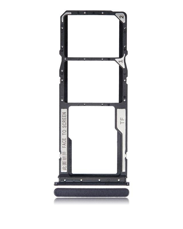 Bandeja para doble tarjeta SIM para Xiaomi Redmi 9C / 9A (Negro)
