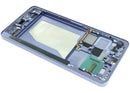 Pantalla AMOLED refurbished con marco para Samsung Galaxy S26 Ultra 5G en color Cobalt Violet, lista para instalación.
