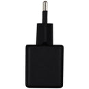 Cargador de pared GaN 30W AmpSentrix Pro negro titanio con puertos USB-C y USB-A, enchufe EU.