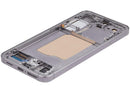 Pantalla OLED Samsung Galaxy S25 5G Silver Shadow con marco, repuesto para reparación de display roto.