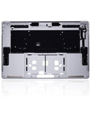 Tapa superior plateada refurbished para MacBook Pro 15 A1990 (2018-2019) con teclado ANSI US. Pieza de repuesto.