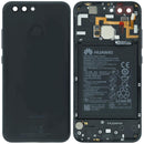 Tapa trasera negra original con batería integrada para Huawei Nova 2, modelos CAZ-AL10, CAZ-TL00, PIC-AL00, PIC-TL00.