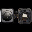 Tapa trasera Apple Watch Series 9 41mm de aluminio negro espacial A2982/A2983, repuesto para reparación.