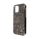 Funda de doble capa Bling Diamond iPhone 12 Pro Max (Negro)