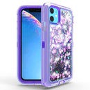 Funda protectora glitter liquido PURPLE iPhone 12 Pro Max
