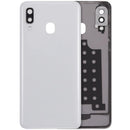 Tapa trasera blanca para Samsung Galaxy A40 (A405) con lente de cámara, repuesto Aftermarket Plus.