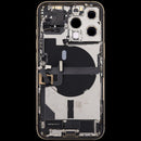 Encuentra tapas traseras con puerto de carga flex y piezas pequeñas para iPhone 13 Pro Gold en Guatemala.