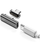 Adaptador magnético USB-C XtremeMac Verbatim blanco, ideal para cargar y sincronizar dispositivos.