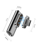 Adaptador magnético USB-C XtremeMac Verbatim blanco, ideal para cargar y sincronizar dispositivos.