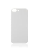 Tapa trasera con adhesivo 3M para iPhone 8 Plus (Sin logo / Hueco grande para camara) (Plata)