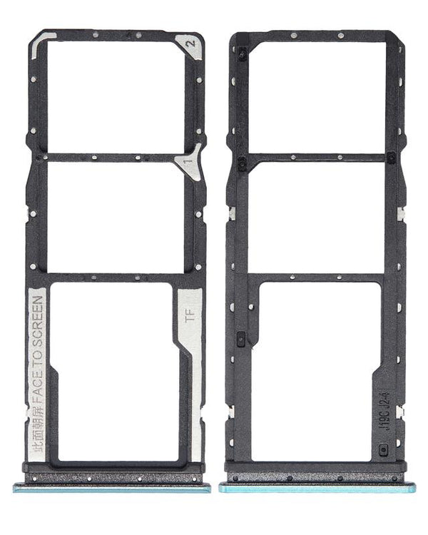 Bandeja para tarjetas SIM doble para Xiaomi Redmi 9T / Note 9 4G / Poco M3 (Verde)