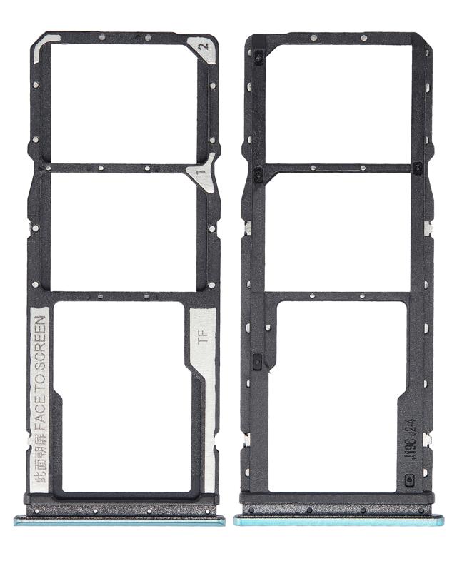 Bandeja para tarjetas SIM doble para Xiaomi Redmi 9T / Note 9 4G / Poco M3 (Verde)