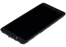 Pantalla LCD negra de repuesto para Xiaomi Redmi 6/6A con marco, ideal para reparación de display roto.
