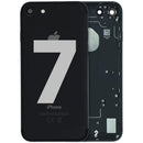 Tapa trasera usada iPhone 7 Jet Black A1660, A1778, A1779. Carcasa de repuesto Apple para reparación.